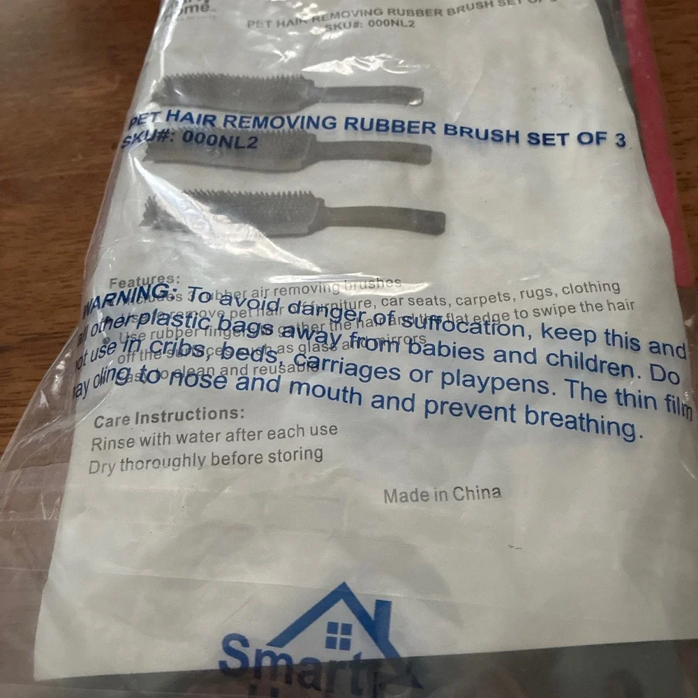 Smart Home pet hair removal rubber brushes